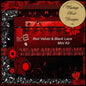 Kit de scrapbooking illustration velours rouge et dentelle noire