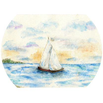 Digital Print Ship Sailing Away No.1 Instant Download