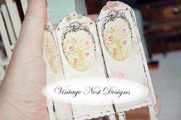 Miniature Dressing Screen No.5 Handmade for Dollhouse