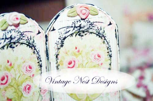 Miniature Dressing Screen No.5 Handmade for Dollhouse