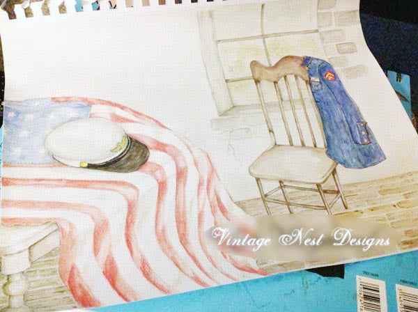 Digital Print Semper Fi No.1 Watercolor Instant Download