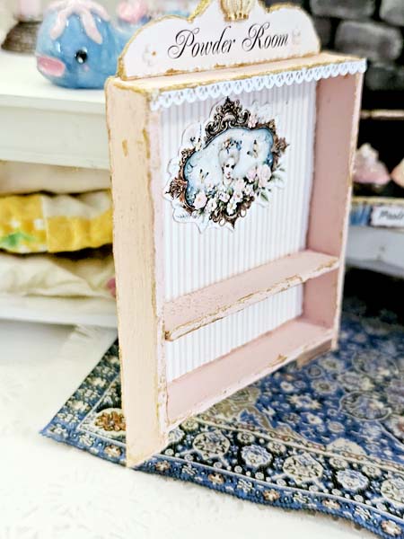 Miniature Shelf No.114 Handmade for Dollhouse