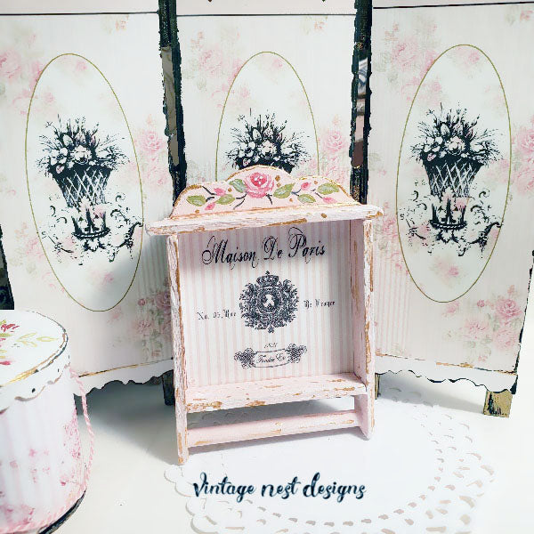 Miniature Shelf No.71 Handmade for Dollhouse