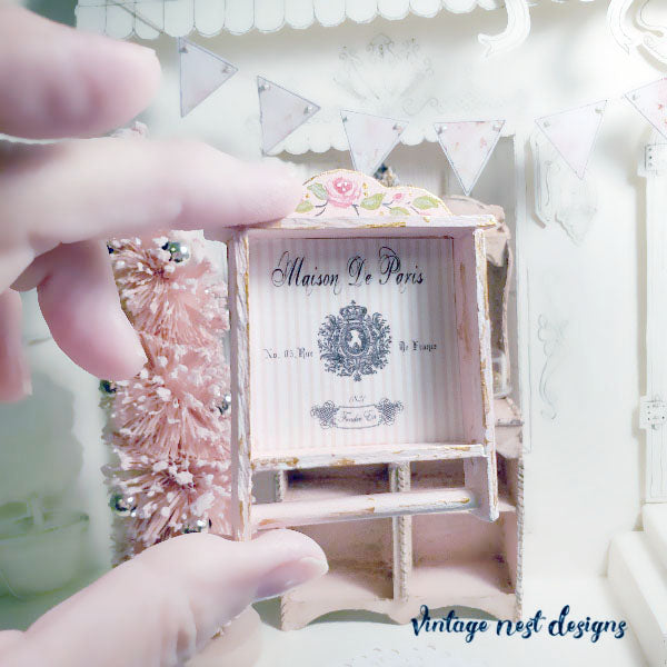 Miniature Shelf No.71 Handmade for Dollhouse