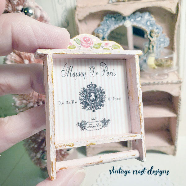 Miniature Shelf No.71 Handmade for Dollhouse