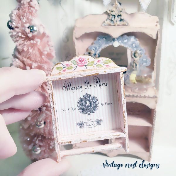 Miniature Shelf No.71 Handmade for Dollhouse