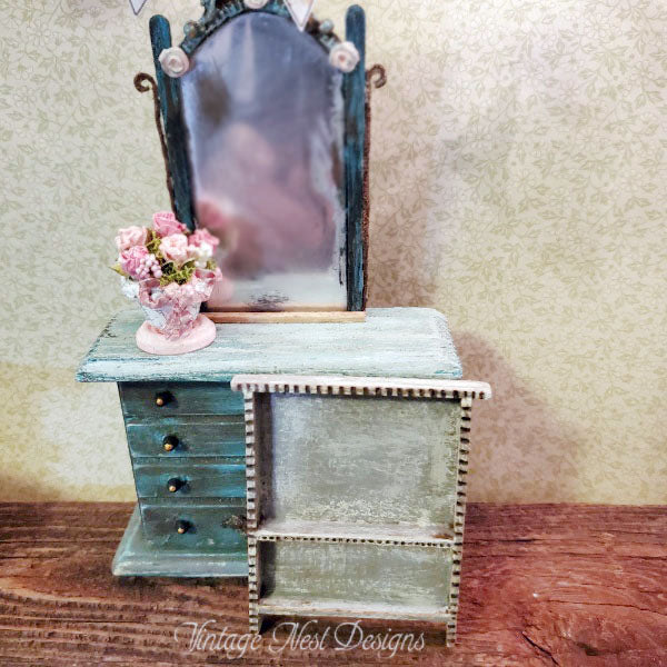 Miniature Shelf No.86 Handmade for Dollhouse