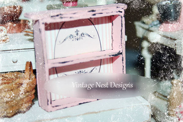 Miniature Shelf No.9 Handmade for Dollhouse