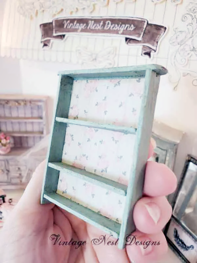 Shelf No.91 Dollhouse Miniature Handmade