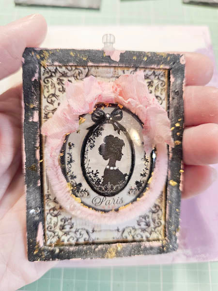 Miniature Silhouette No.1 for Dollhouse Decor Shadow Box Diorama