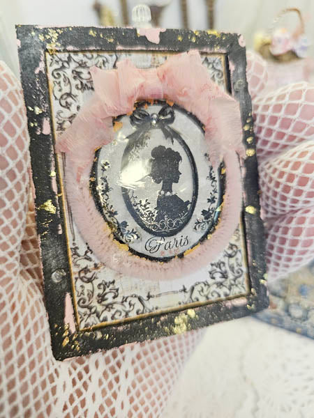 Miniature Silhouette No.1 for Dollhouse Decor Shadow Box Diorama