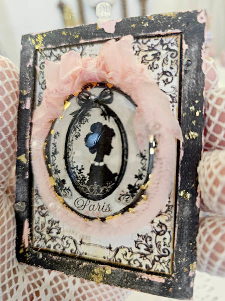 Miniature Silhouette No.1 for Dollhouse Decor Shadow Box Diorama