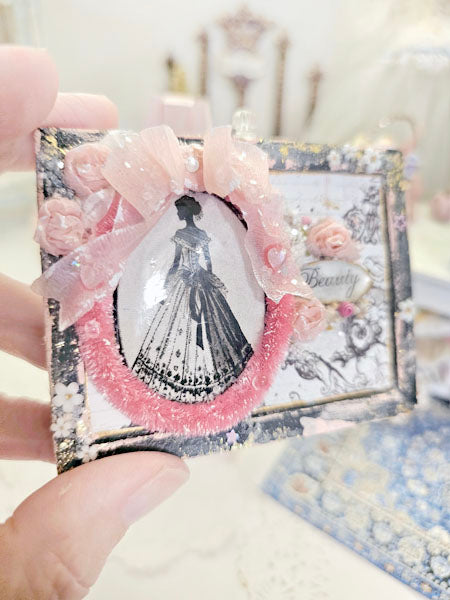 Miniature Silhouette No.3 for Dollhouse Decor Shadow Box Diorama