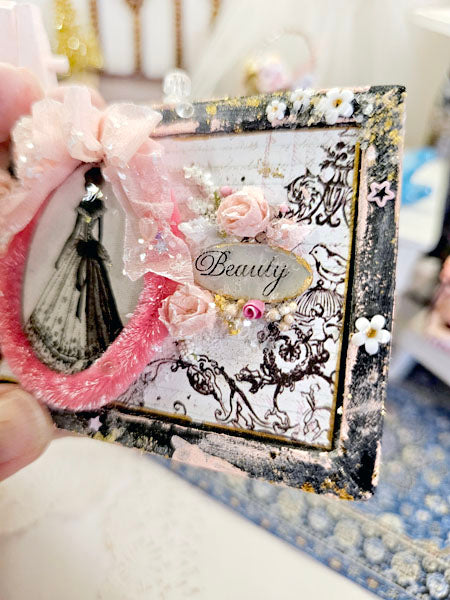 Miniature Silhouette No.3 for Dollhouse Decor Shadow Box Diorama