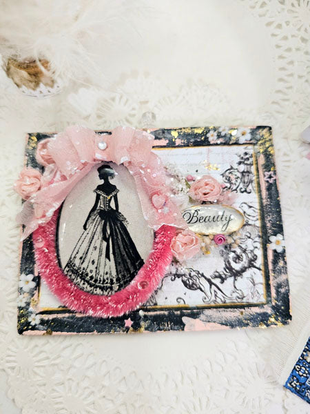Miniature Silhouette No.3 for Dollhouse Decor Shadow Box Diorama