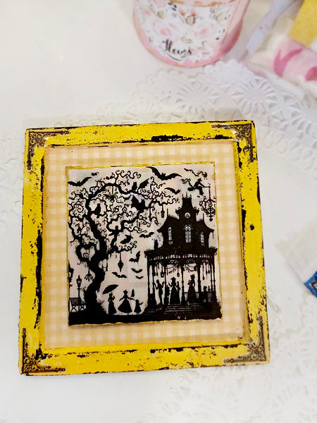 Miniature Halloween Nights No.3 Dollhouse Wall Decor Accessory 1:12 Scale