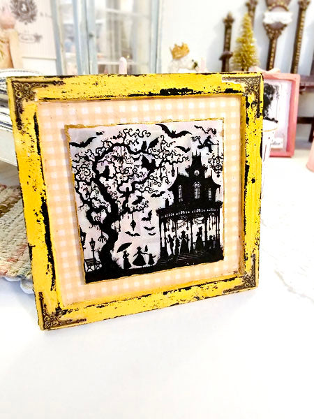 Miniature Halloween Nights No.3 Dollhouse Wall Decor Accessory 1:12 Scale