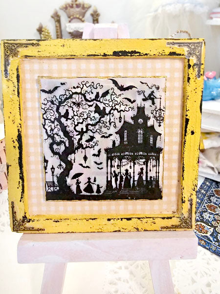 Miniature Halloween Nights No.3 Dollhouse Wall Decor Accessory 1:12 Scale