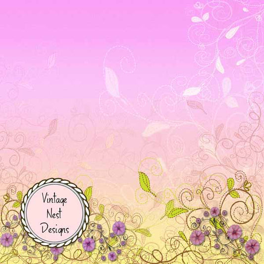 Sugar Swirls Quick Page No.1 Scrapbooking Numérique