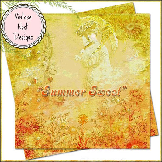 Scrapbooking numérique « Summer Sweet Quick Page No.1 »