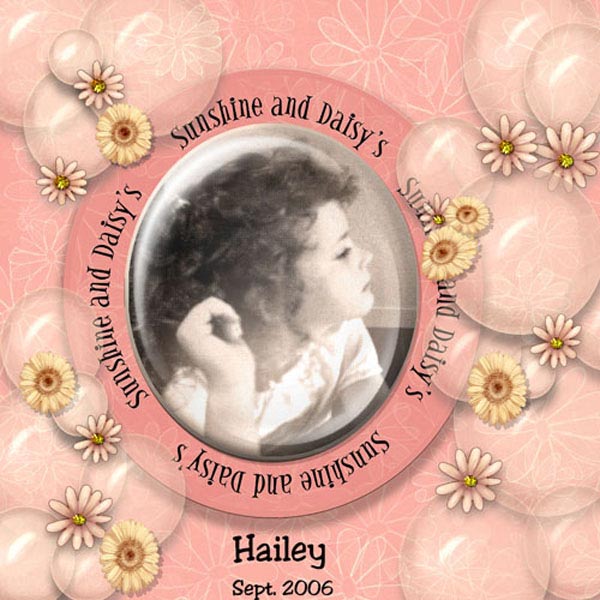 Page rapide « Sunshine & Daisies » n° 1 - Scrapbooking numérique
