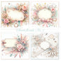 Sweet Florals No.1 Pages Rapides Illustrations Numériques de Scrapbooking