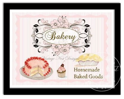 Bakery Sweets No.4 ACEO Digital Print Watercolor Painting