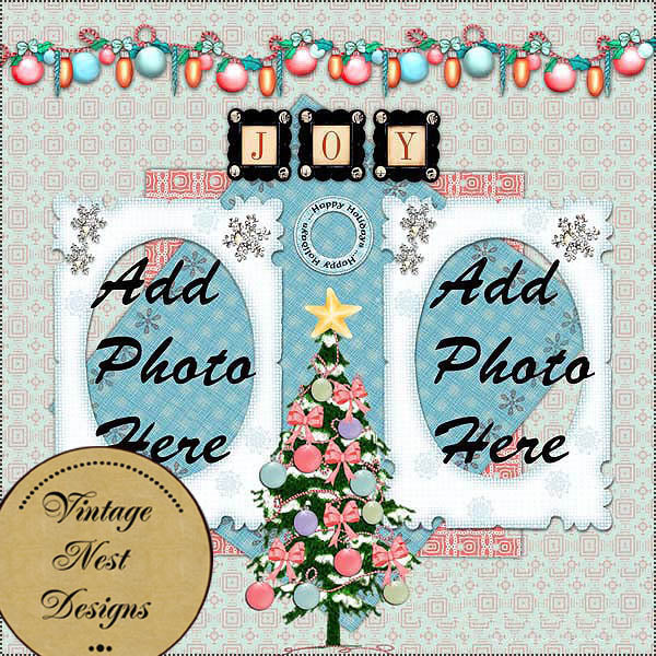 Digital Scrapbooking To the North Pole Quick Page No.3 Instant Download