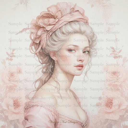 Digital Print Timeless Lovelies No.1 Illustration Instant Download