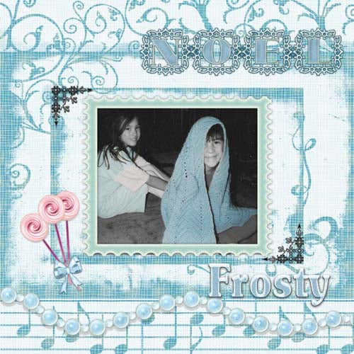 Zum Nordpol Quick Page Nr. 2 Digitaler Druck Scrapbooking-Illustration