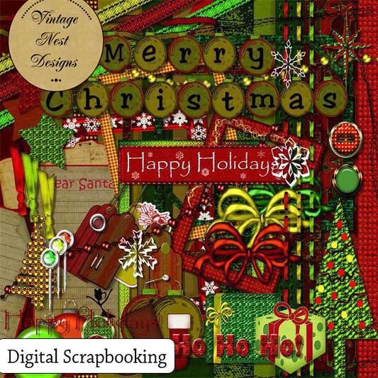 Illustration numérique de scrapbooking Twice as Nice