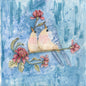Digital Print Two Tweets No.1 Watercolor Painting Instant Download