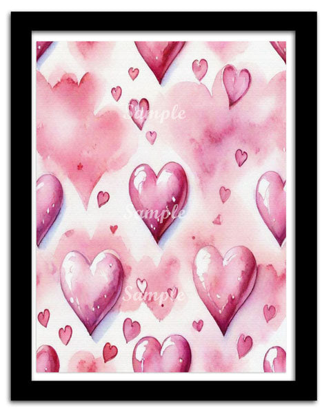 Valentinstag Papier-Set Nr. 2 Digitaldrucke Illustration Scrapbooking