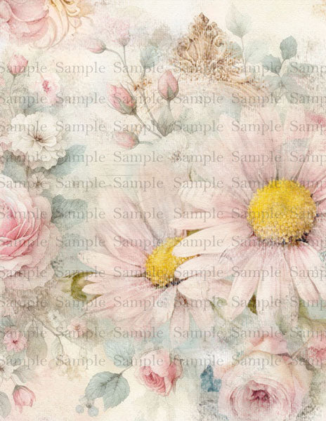 Victorian Beauty Paper Pack No.1 Digital Prints Illustration Scrapbooking