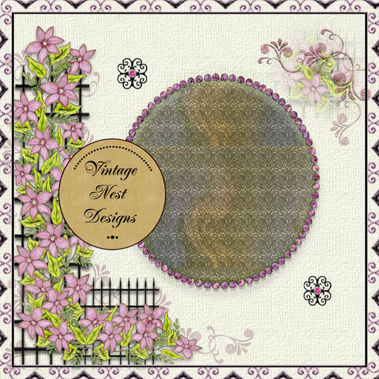 Victorian Florals Page Rapide N°1 Page Rapide Impression Numérique Scrapbooking Illustration (Copie)