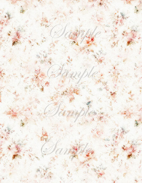 Floral patterned background with the word 'Simple' repeated.