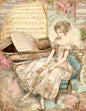 Illustration de Femme Victorienne Imprimée Numérique Nº2 Téléchargement Instantané