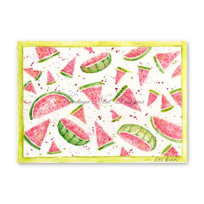 Wassermelonen Nr.1 Aquarell Digitaldruck Scrapbooking