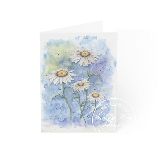 Digital Print Daisies No.2 Watercolor Painting