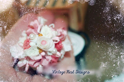 Wedding Bouquet No.1 Dollhouse Miniature Handmade image 2