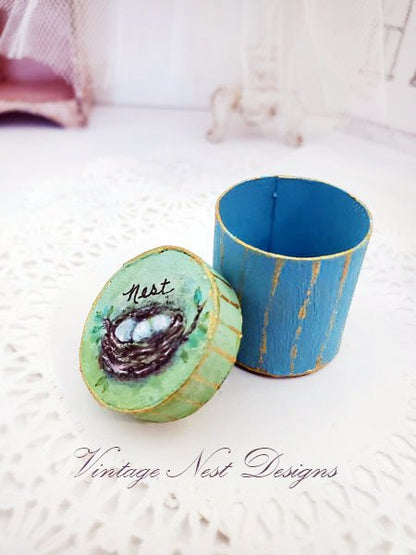 Bird Nest Box No.16 Dollhouse Miniature Handmade image 3
