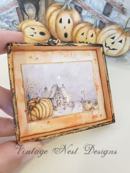Halloween Pumpkins No.2:1 Dollhouse Miniature image 1