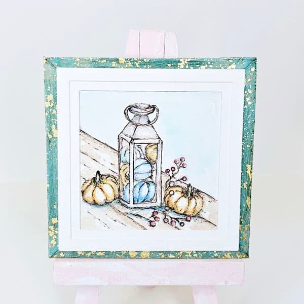 Fall Lantern Pumpkin Scene No.2:1 Dollhouse Miniature image 5