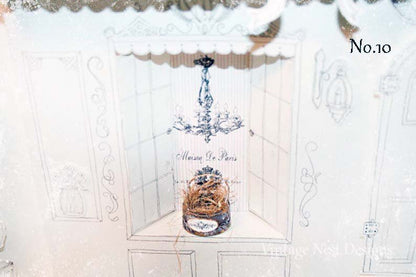 Bird Nest Basket No.10 Dollhouse Miniature Handmade image 3