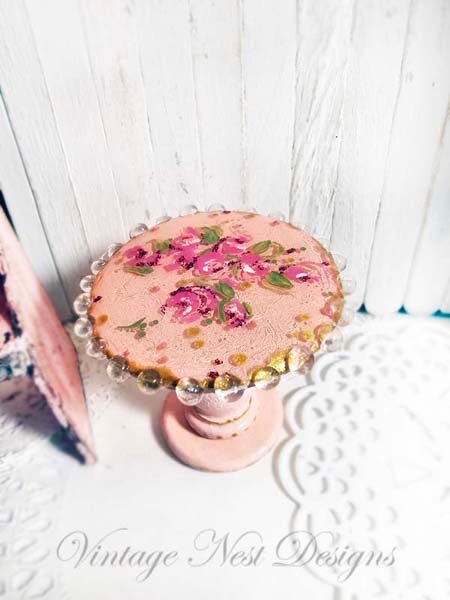 Side Table No.2 Dollhouse Miniature Handmade image 1