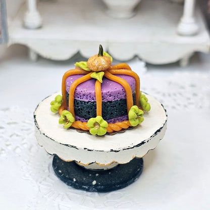 Halloween Cake No.1:2 Dollhouse Miniature Handmade image 0