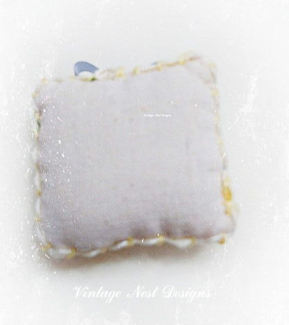 Pillow No.4 Dollhouse Miniature Handmade image 2
