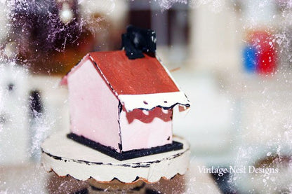 Bird Nest House No.3 Dollhouse Miniature Handmade image 2