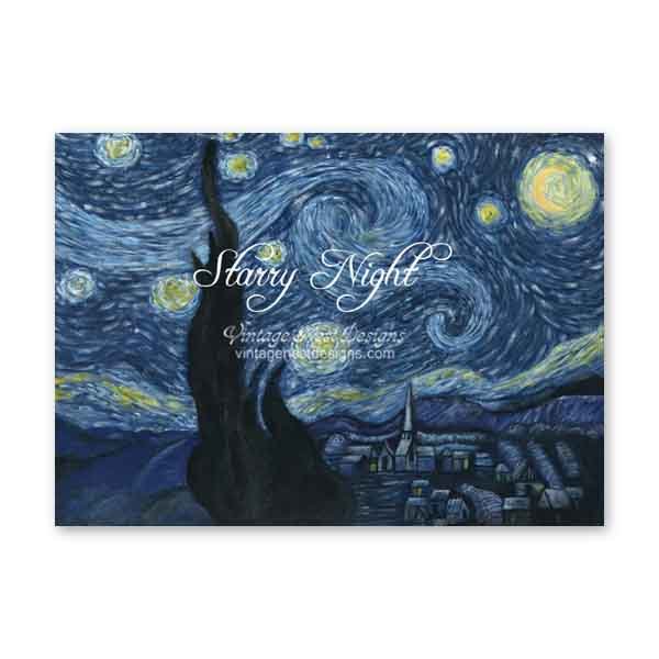 Starry Night No.1 Digital Print Acrylic Painting image 3