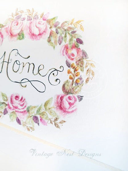 Flowers Home No.1 Original Watercolor Painting image 3